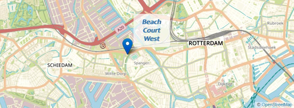 Kaart Rotterdam Beach Court West